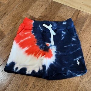 NWOT Polo Ralph Lauren Boys Tye Dye Cotton Pull On Shorts 2t & 3t